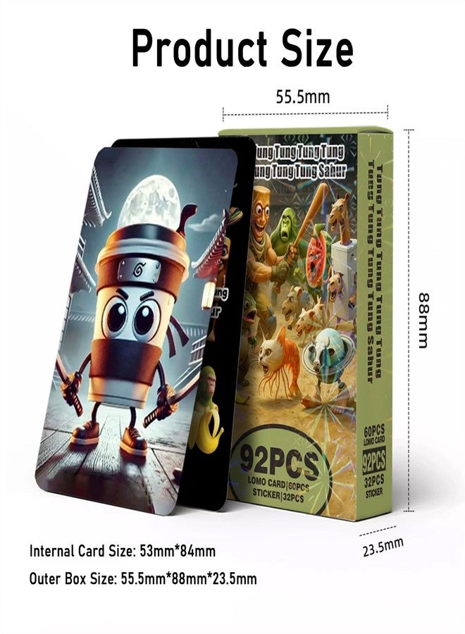 Buildcon 92 PCS Fun Meme Cards for Parties and Game Nights, Italian Brainrot Cards & Brainrot Characters Toys for Teens and Adults, Tung Tung Tung Sahur Card Game for Social Gatherings - Image 2